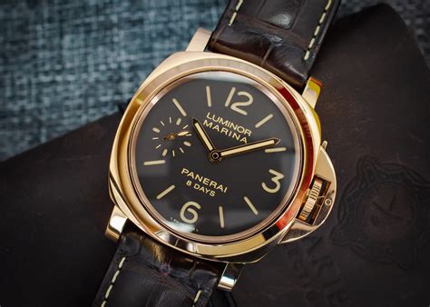 panerai luminor marina 18k rose gold watch - pam00511